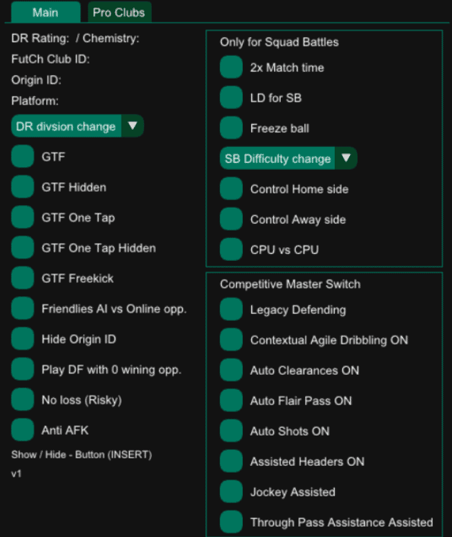 ea fc 24 hack UI